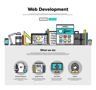 飛機物流網頁矢量設計